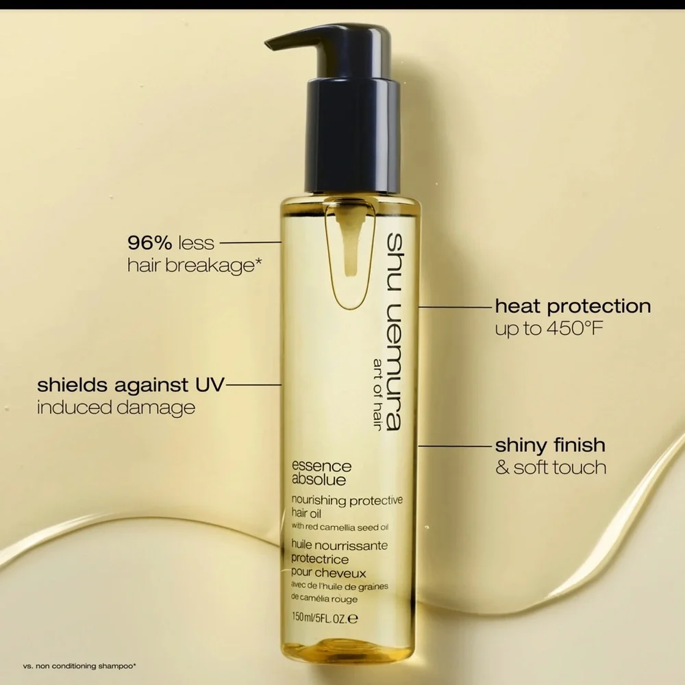 Shu Uemura essence absolue nourishing protective hair oil add shine tame frizz